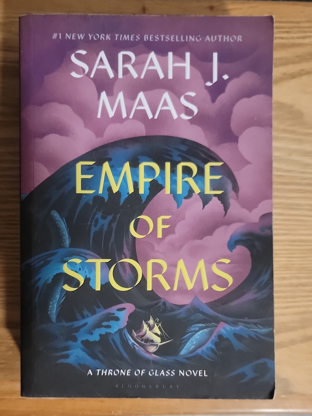 Empire of Storms by Sarah J. Maas - Purple & Blue Cover